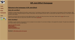 Desktop Screenshot of jointeffort.generally-racers.com