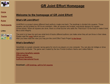 Tablet Screenshot of jointeffort.generally-racers.com